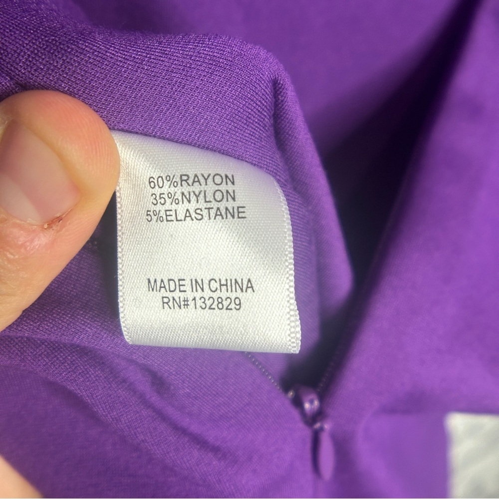 EUC Lovers + Friends AALIYAH Purple Midi Dress Size Small - Picture 10 of 12